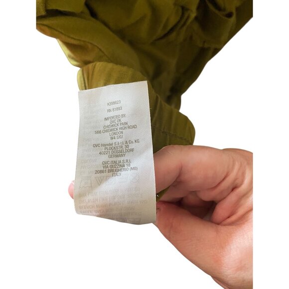 Any Body High Waisted Joggers Olive Green Size XL Minimalist Neutral Coastal - Picture 5 of 12